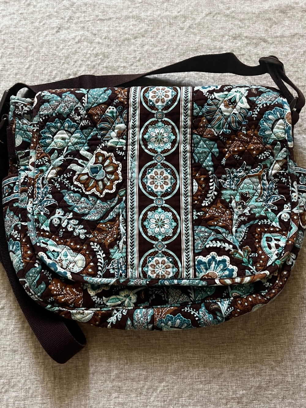Vera Bradley Java Blue Messenger Bag